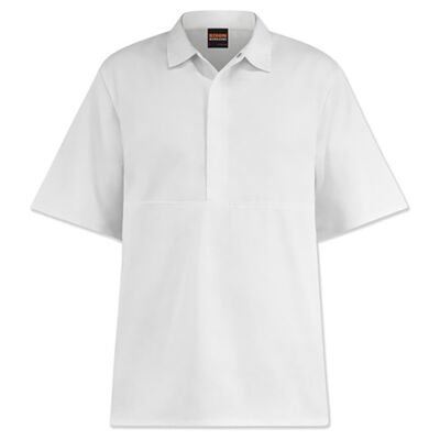 Jerkin Workzone Polycotton Food Industry Domed Short Sleeve White Thumbnail