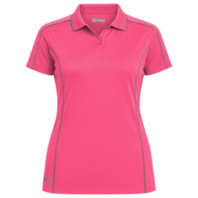 Women's Cool Mesh Polo with Reflective Piping Thumbnail