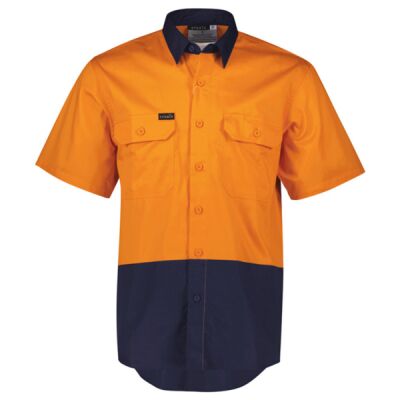 Mens Hi Vis Short Sleeve Shirt Thumbnail