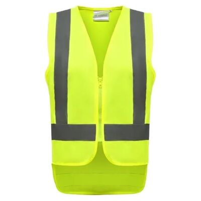 Child Yellow Safety Vests – Zipped Thumbnail