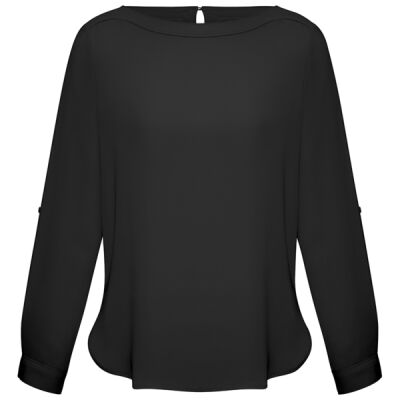 Ladies Madison Boatneck Blouse Thumbnail