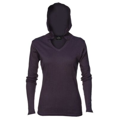 Womens Lightweight V-Neck Hoodie Thumbnail