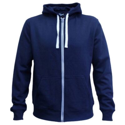 Kids Contrast Zip Hoodie Thumbnail